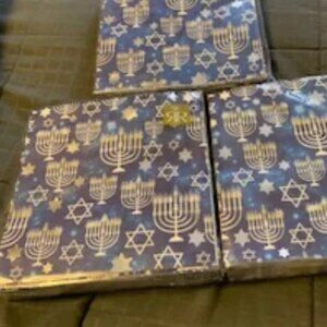 Roberts and Reid Chanukah Luncheon napkins